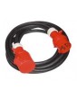 Cordon de rallonge cee,5 m,noir 16A  pas cher