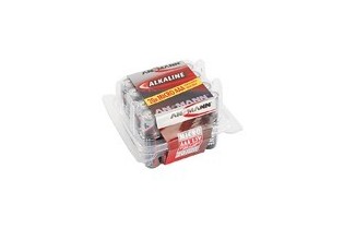 Red alcaline 20 piles dans un box  pas cher