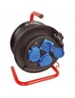 Tambour de câble avec 25 m, 3 x 1,5 m UTE  Stecker/3-fach embrayage, noir, IP 44