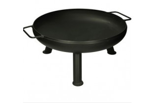 Foyer de jardin Ø 790 mm noir laqué, acier S235JR Foyer de jardin Ø 790 mm noir laqué, acier S235JR