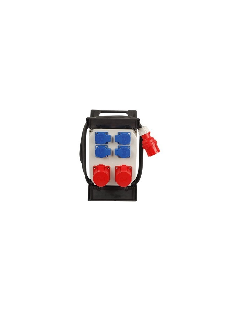 Distributeur mobile CEE p. D/A/L/NL 2x16A CEE, 4 prises SCHUKO