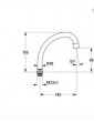 Bec orientable GROHE, chromé, 13072000 saillie 140 mm, pour série Costa