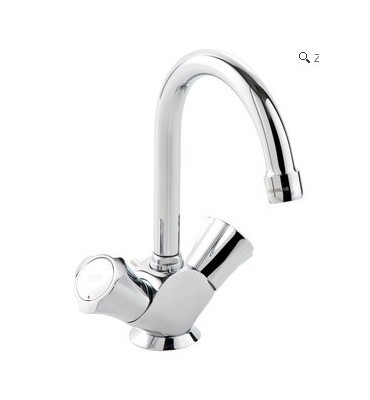 GROHE Costa, mélangeur lavabo, monotrou chromé, vidage à tirette, 21375000