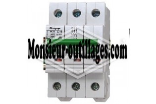 Disjoncteur Kopp 16A caractéristique B 3 pôles 10kA