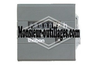 Compteur horaire Theben BZ 142-3 analogique,socle enfichable p. 35 mm DIN