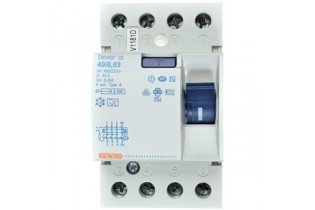Gewiss Disjoncteur FI 3 modules 4 pôles 40/0,03 A