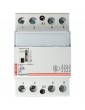 Contacteur Legrand silencieux 4 contacts à fermeture,230V,63A,3 mod.