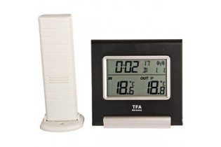 Thermomètre sans fil TFA 30.3030IT max. 100m, temp. int.&ext./heure, date..