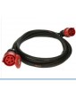 Cordon de rallonge CEE 25 m noir fiche 32A/prolongateur,5 x 4 mm², IP44