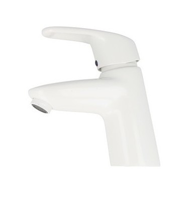 KAJA-MIX Mitigeur p. lavabo, monotrou garn. d´écoulement,blanc, 33915-W
