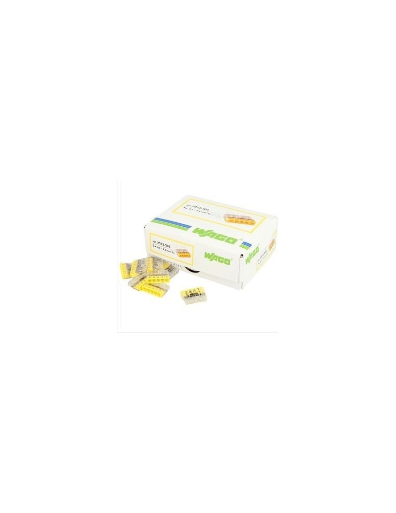 Connecteur Wago série 2273 5x0,5-2,5mm², 450V, jaune, EMB100