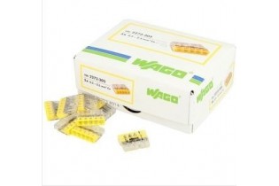Connecteur Wago série 2273 5x0,5-2,5mm², 450V, jaune, EMB100