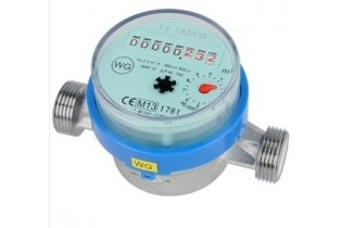 Compteur monotube, rotor à sec ETK 110mm Qn 1,5m³/h - 3/4" - étalonnement inclu
