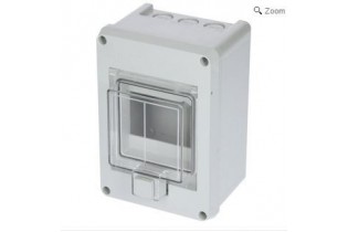 Coffret apparent étanche,jusqu'à 4 mod. 1 rangée, bornes PE/N, IP55