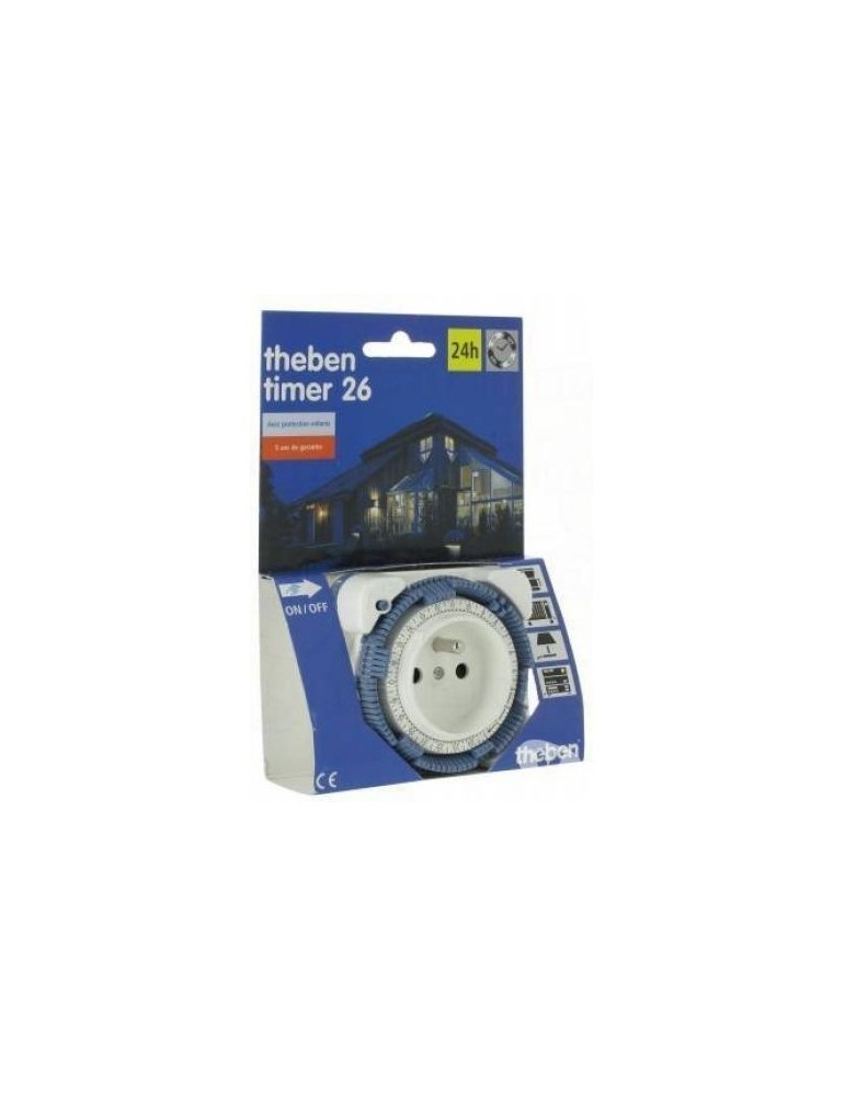 Theben Timer 26 - 24 h UTE horloge analogique, 1 canal