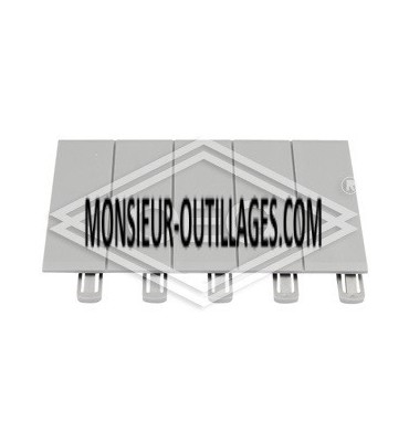 Obturateur Legrand Plexo³ gris clair divisible pour 5 modules