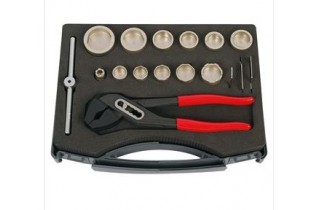 Neoperl® jeu de clé à pipe pour montage et démontage de mousseurs, 17 éléments