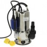 Pompe submersible pour eaux usées inox 750W avec interrupteur à flotteur