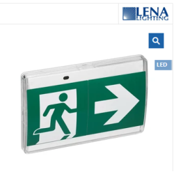 Luminaire de secours pour mur et plafond avec pictogrammes 736704